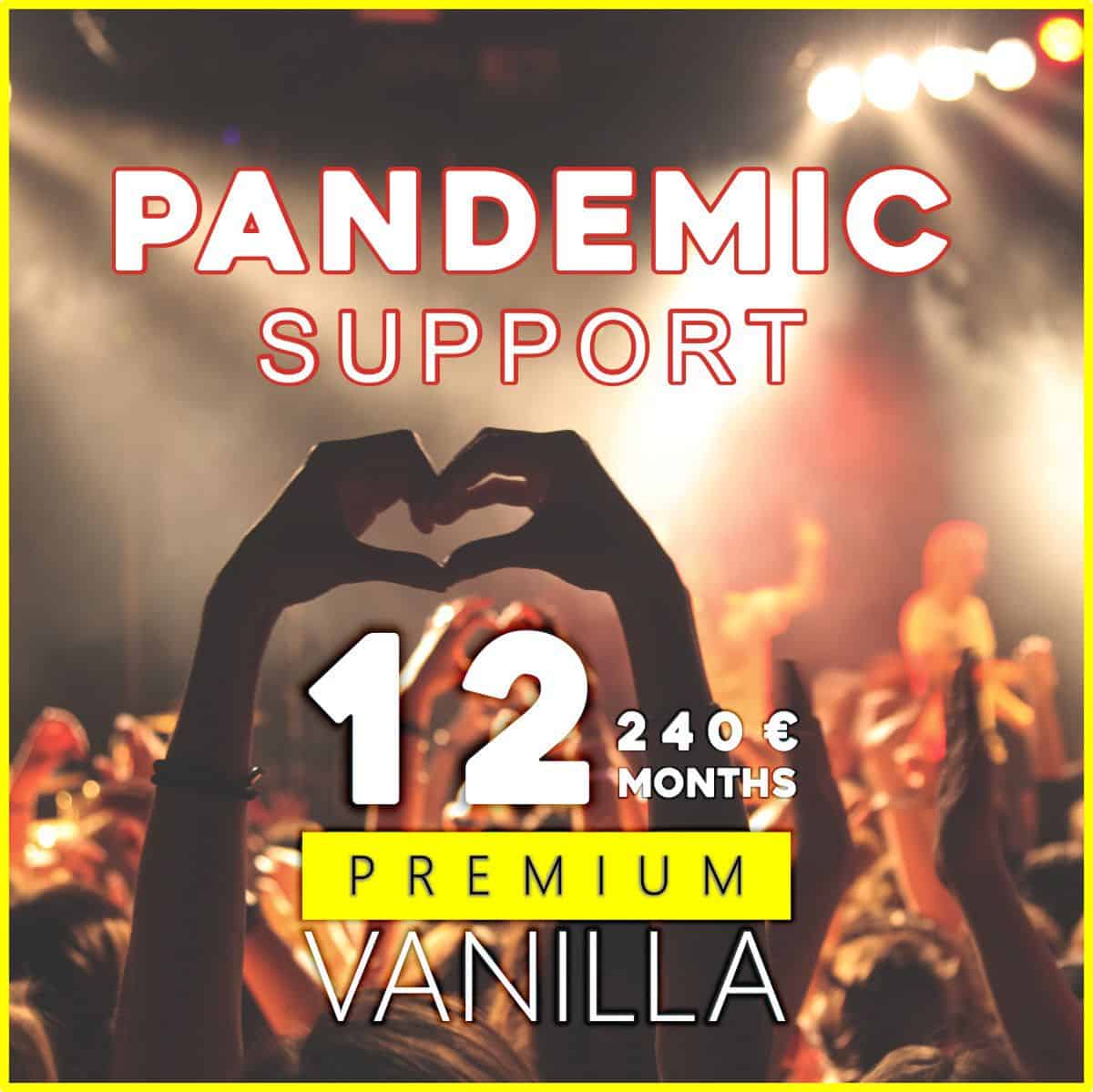 pandemic support - vanilla radio premium pandemic support - vanilla radio premium
